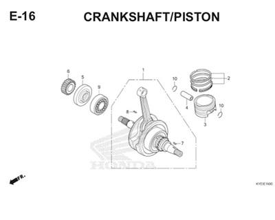 E16 Camshaft Piston Thumb