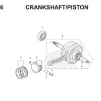 E16 Crankshaft Piston Thumb