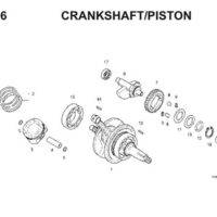 E16 Crankshaft Piston Thumb
