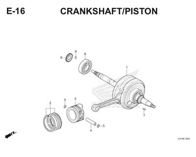 E16 Crankshaft Piston Thumb