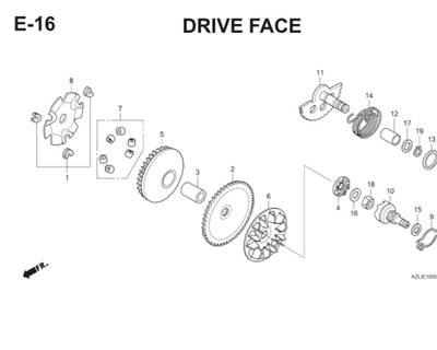 E16 Drive Face Thumb