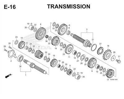 E16 Transmission Thumb