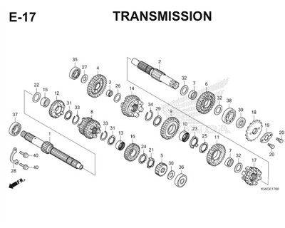 E17 Transmission Thumb