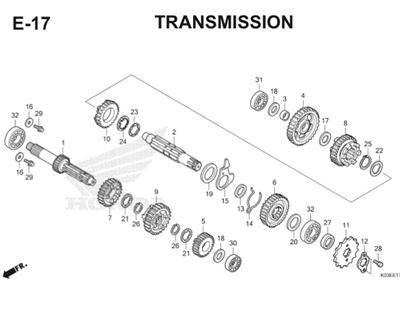 E17 Transmission Thumb