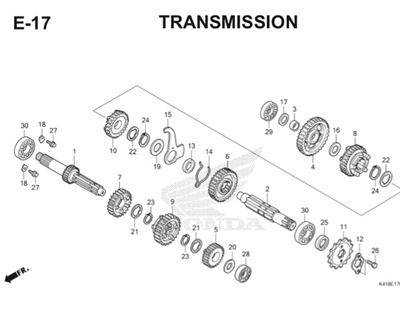 E17 Transmission Thumb