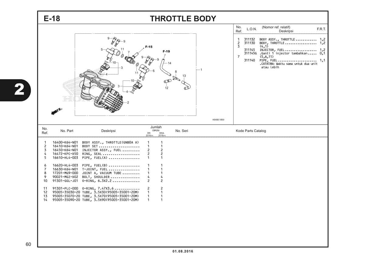  E18 Throttle Body