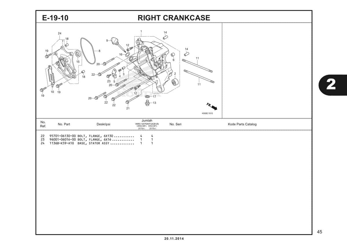  E19 10 Right Crankcase 2