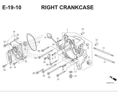 E19 10 Right Crankcase Thumb