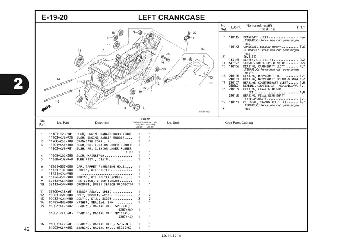  E19 20 Left Crankcase 1