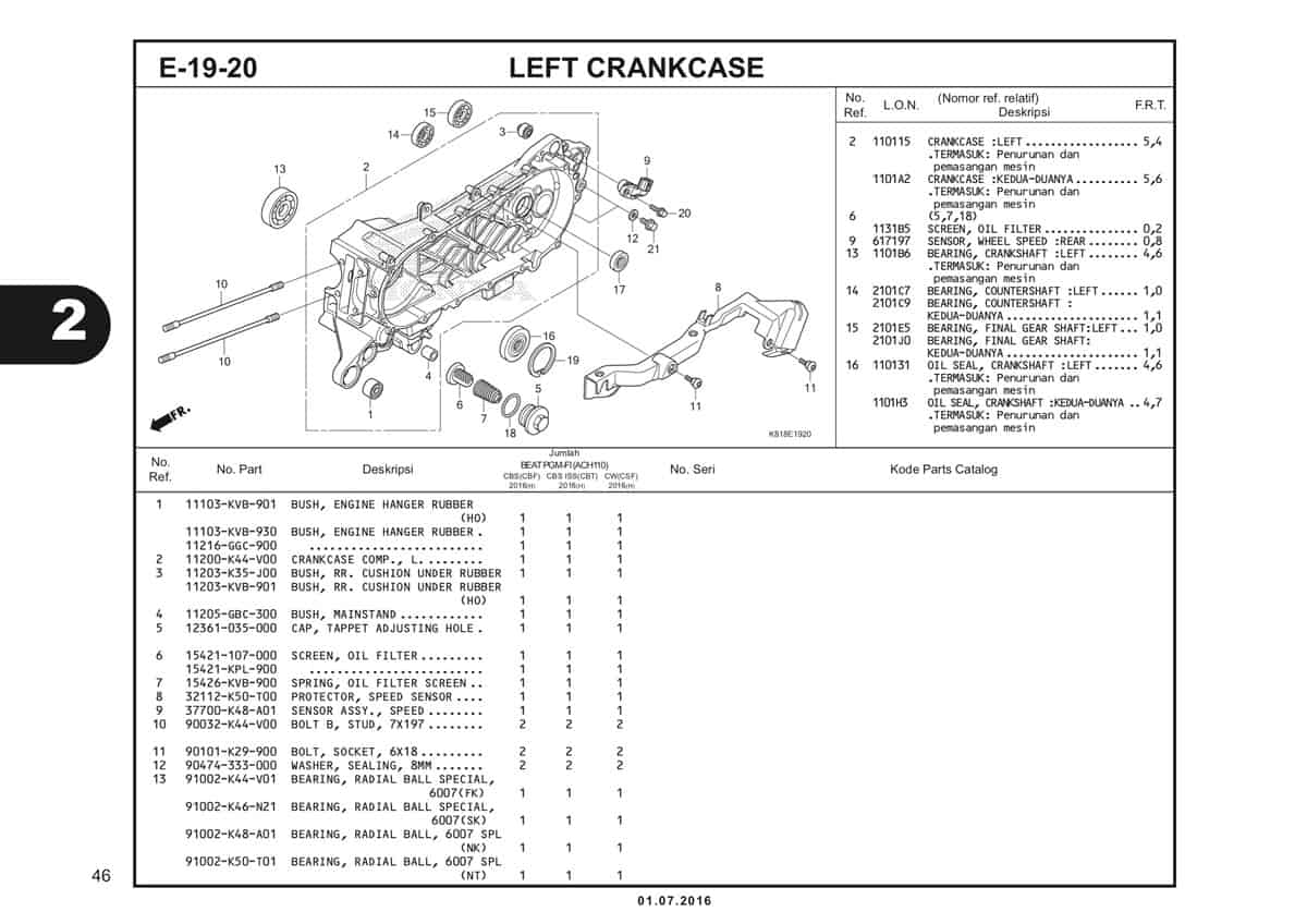  E19 20 Left Crankcase 1