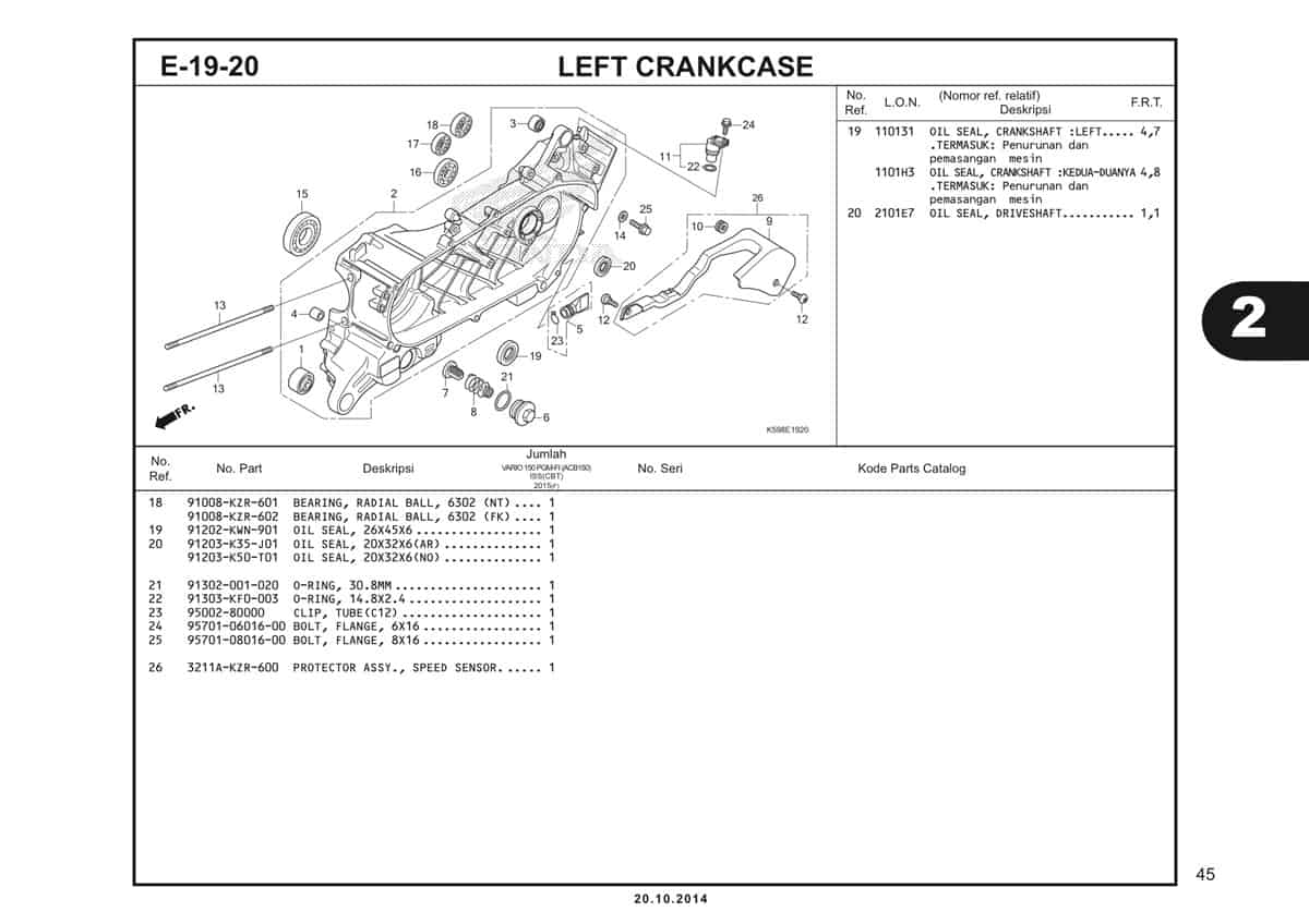  E19 20 Left Crankcase 2