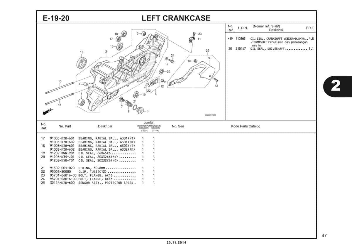  E19 20 Left Crankcase 2