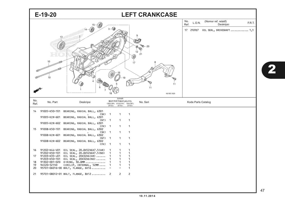  E19 20 Left Crankcase 2