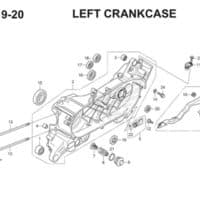 E19 20 Left Crankcase Thumb