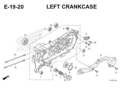 E19 20 Left Crankcase Thumb