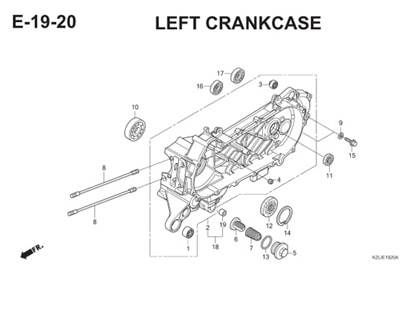 E19 20 Left Crankcase Thumb