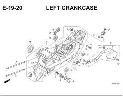 E19 20 Left Crankcase Thumb