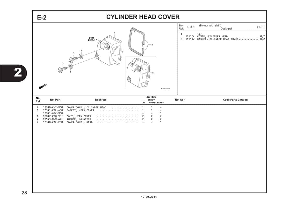  E2 Cylinder Head Cover