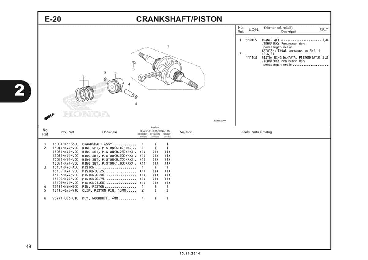  E20 Crankshaft Piston