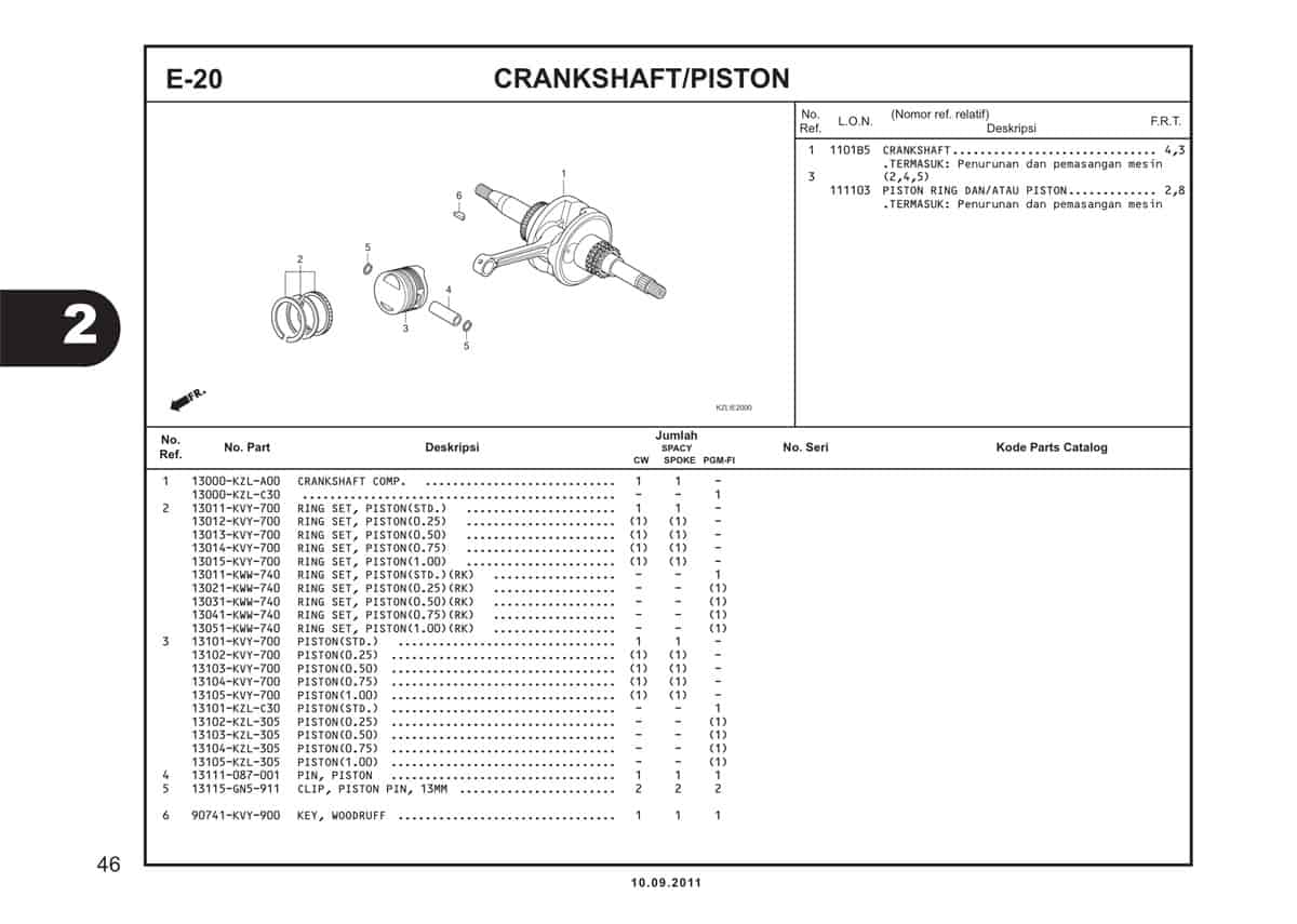  E20 Crankshaft Piston