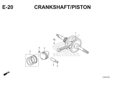 E20 Crankshaft Piston Thumb