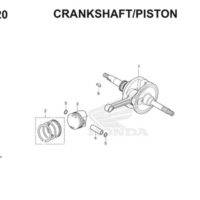 E20 Crankshaft Piston Thumb