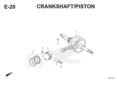 E20 Crankshaft Piston Thumb