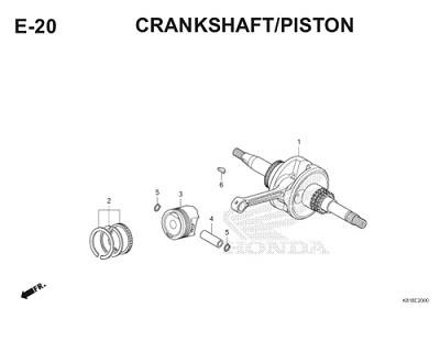 E20 Crankshaft Piston Thumb