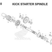 E20 Kick Starter Spindle Thumb