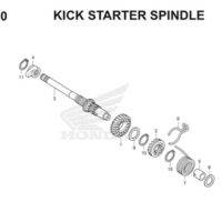 E20 Kick Starter Spindle Thumb