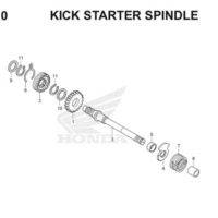 E20 Kick Starter Spindle Thumb