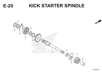 E20 Kick Starter Spindle Thumb