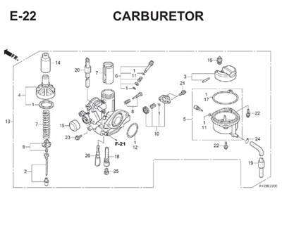 E22 Carburetor Thumb