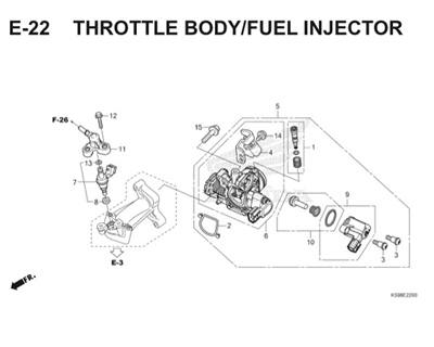 E22 Throttle Body Fuel Injector Thumb