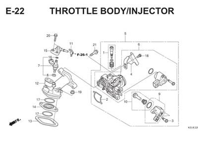 E22 Throttle Body Injector Thumb