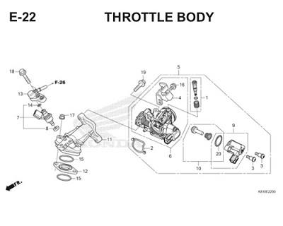 E22 Throttle Body Thumb