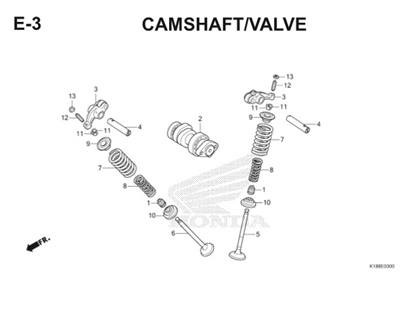 E3 Camshaft Valve Thumb