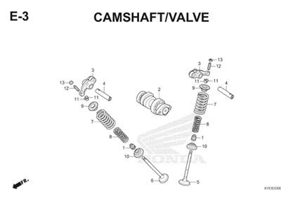 E3 Camshaft Valve Thumb