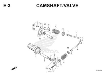 E3 Camshaft Valve Thumb