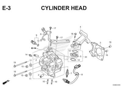 E3 Cylinder Head Thumb