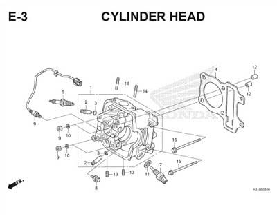 E3 Cylinder Head Thumb