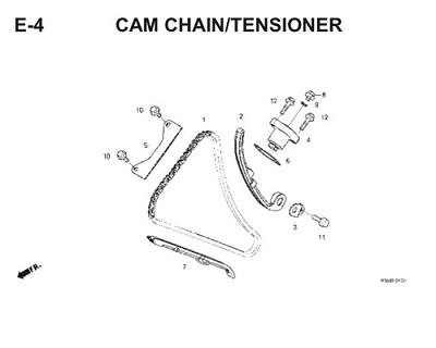 E4 Cam Chain Tensioner Thumb