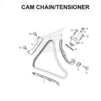 E4 Cam Chain Tensioner Thumb