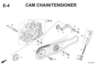 E4 Cam Chain Tensioner Thumb