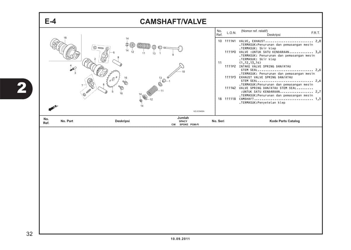  E4 Camshaft Valve 2