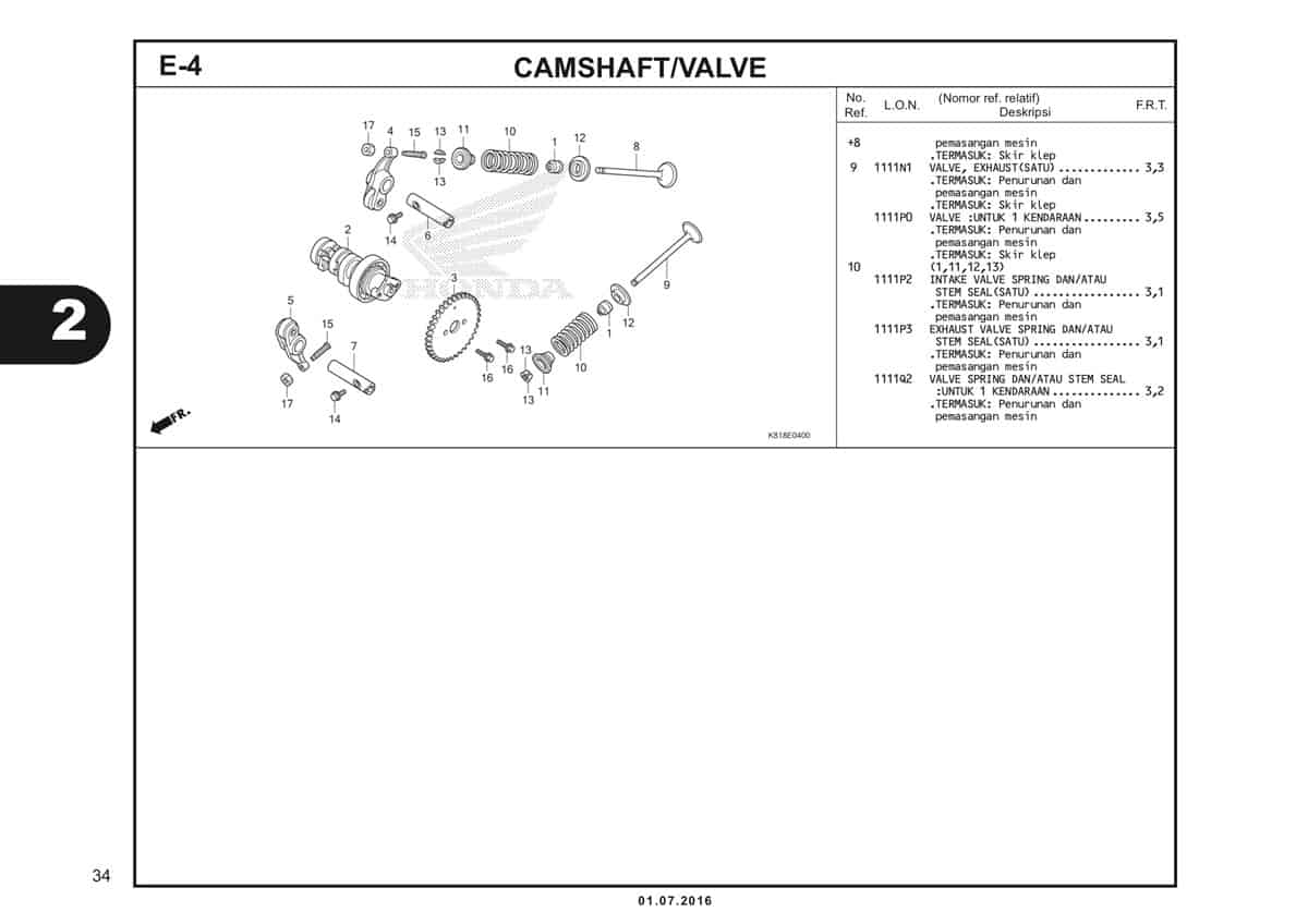 E4 Camshaft Valve 2