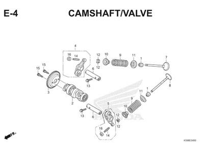 E4 Camshaft Valve Thumb