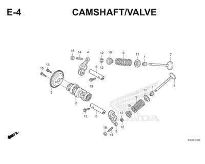 E4 Camshaft Valve Thumb