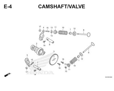 E4 Camshaft Valve Thumb