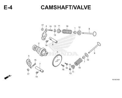 E4 Camshaft Valve Thumb